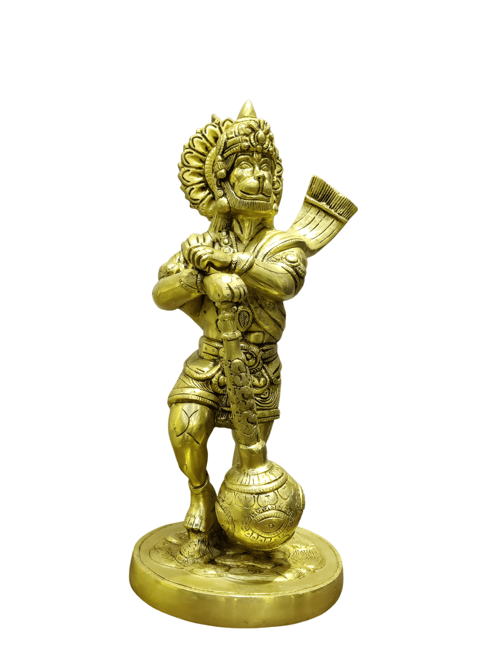 Golden Lord Hanuman Idol – Strength, Protection & Devotion - Satyam Collection
