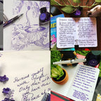 Colorverse | Hayabusa | Fountain Pen Ink | Special Edition | Purple | 65ml and 15ml | 2 Bottle Set - penpencilink