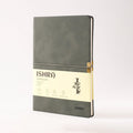 ISHRA A5 Size Ruled Notebook | Ideal Note Book Journal Diary for Work Office Writing Journaling Note Taking Travel | Green Soft Cover| 172 Pages | 80gsm | Fountain Pen Friendly Paper