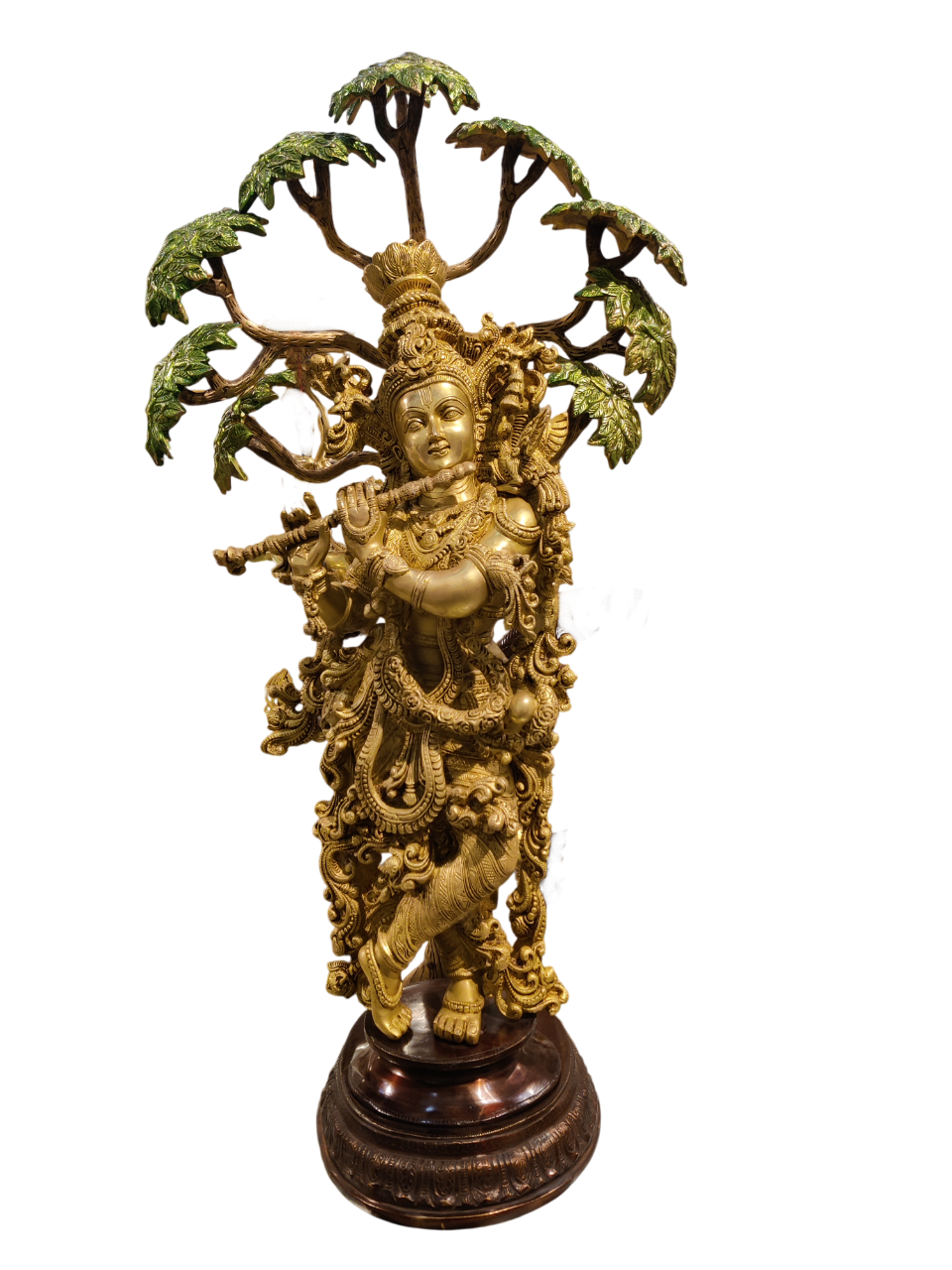 Divine Krishna Under Kadamba Tree Statue