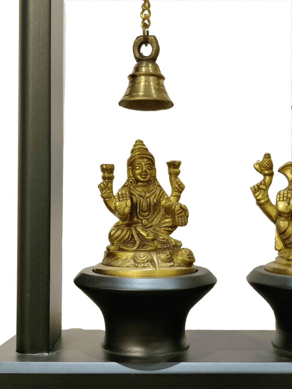 Lakshmi & Ganesha Blessings Decor with Hanging Bells - Satyam Collection