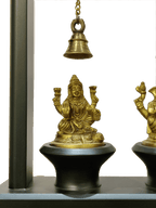 Lakshmi & Ganesha Blessings Decor with Hanging Bells - Satyam Collection