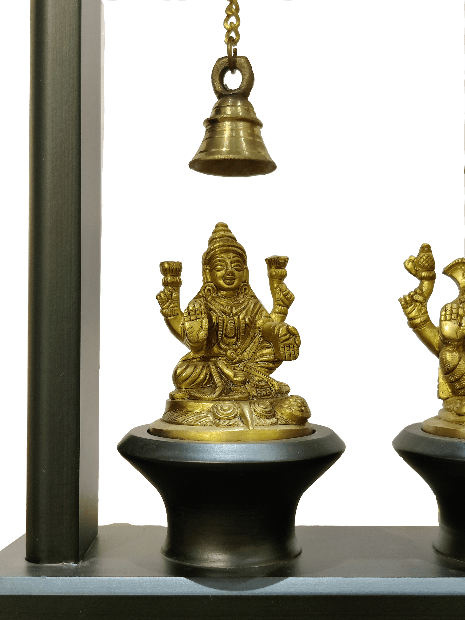 Lakshmi & Ganesha Blessings Decor with Hanging Bells - Satyam Collection