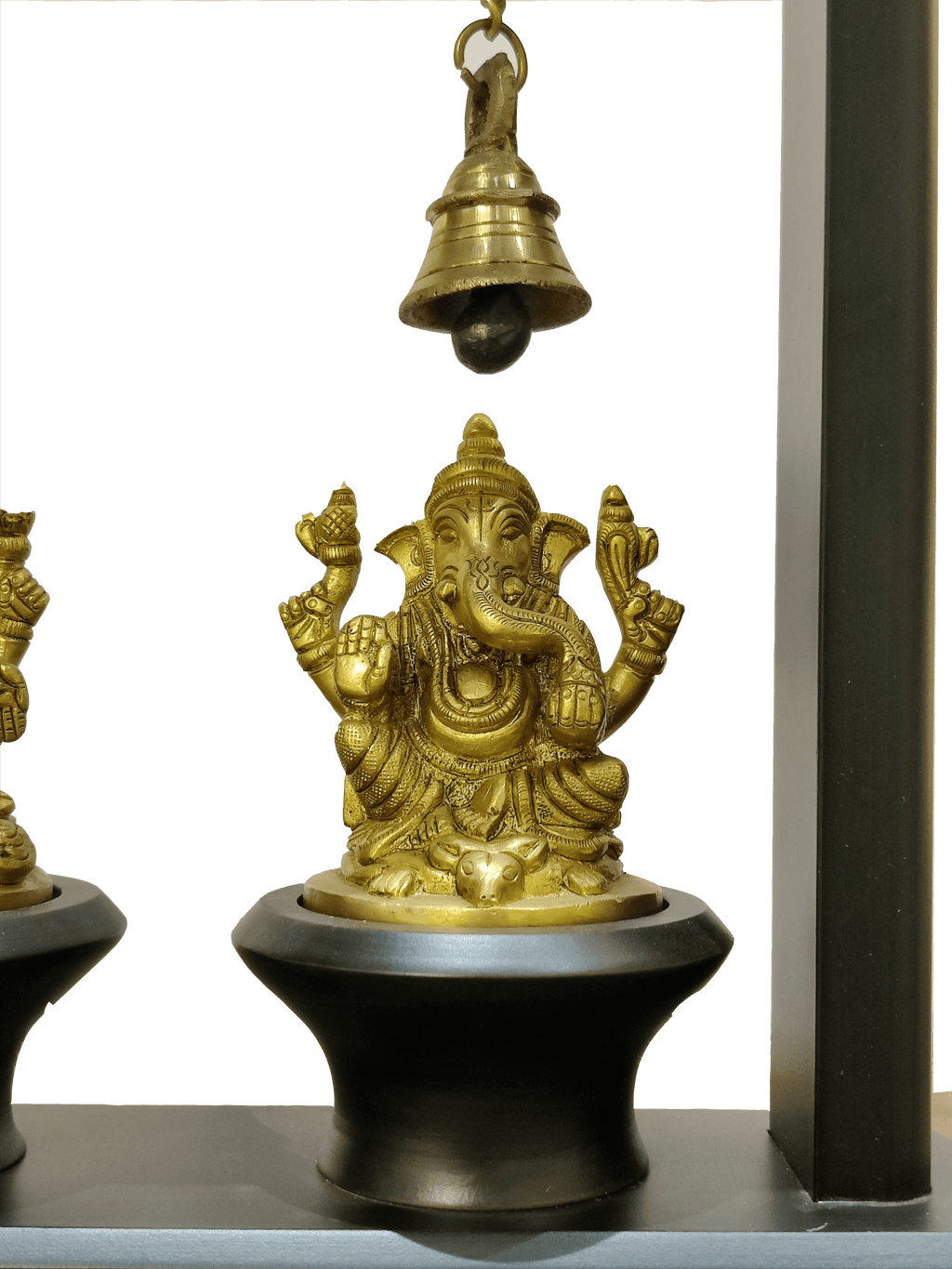 Lakshmi & Ganesha Blessings Decor with Hanging Bells - Satyam Collection