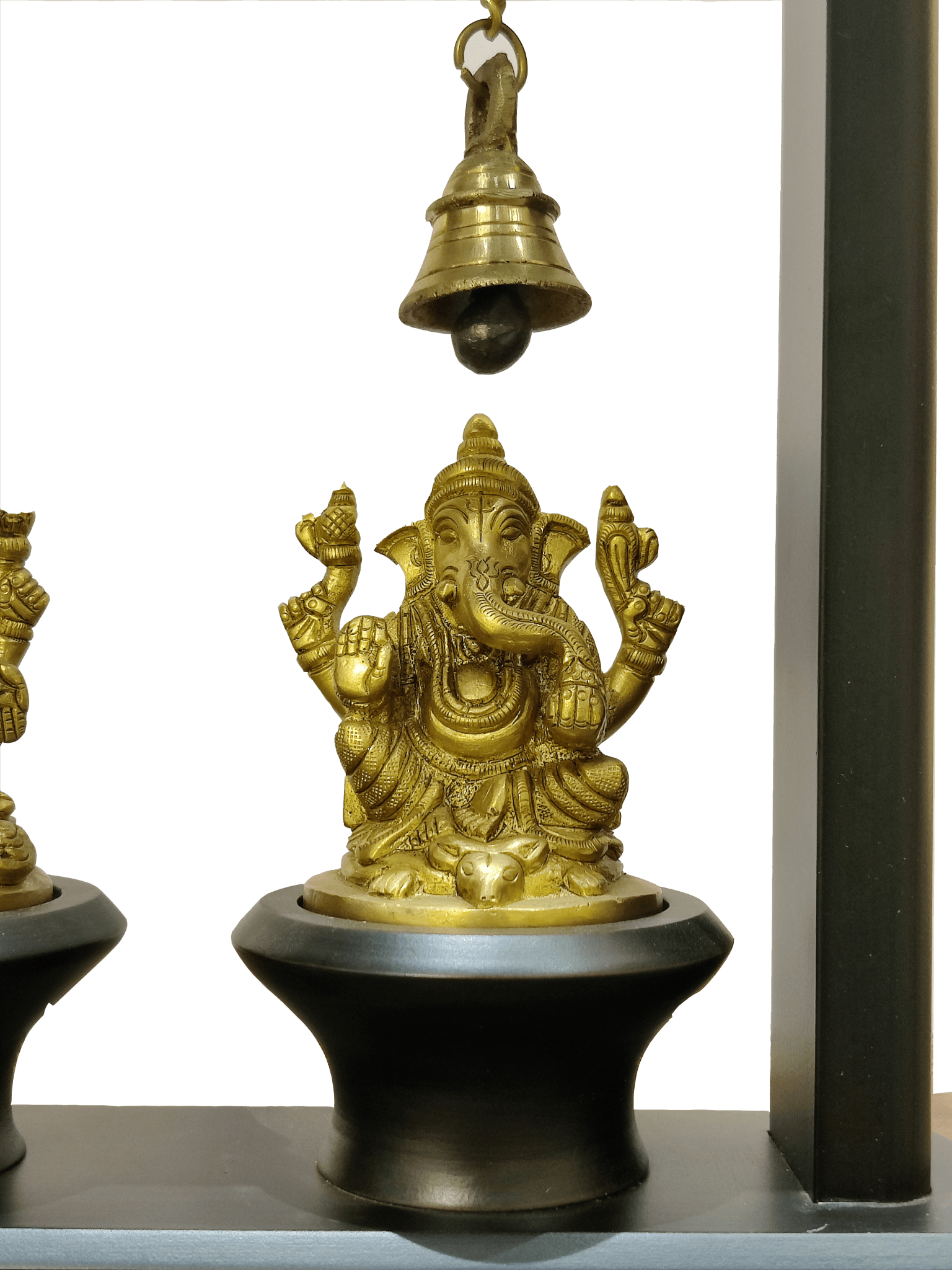 Lakshmi & Ganesha Blessings Decor with Hanging Bells - Satyam Collection