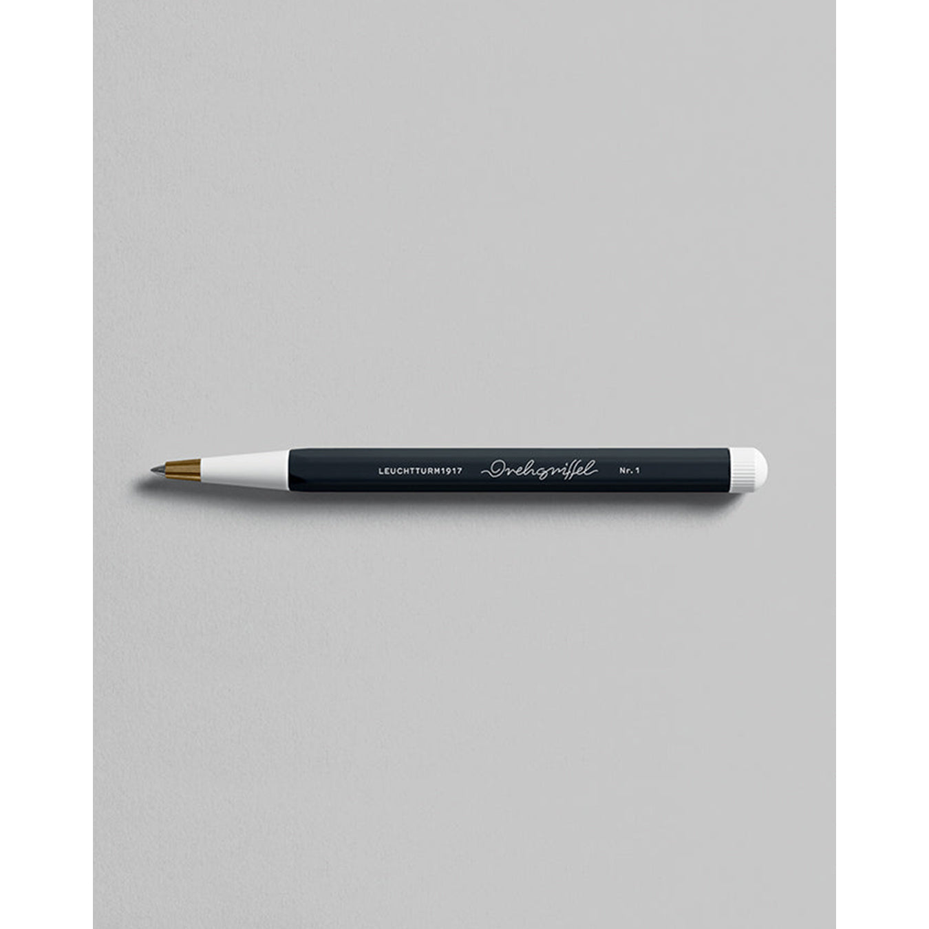 LEUCHTTURM1917 Ball Point Pen with Royal Blue Ink | Drehgriffel No. 1 | Black | Twist Mechanism