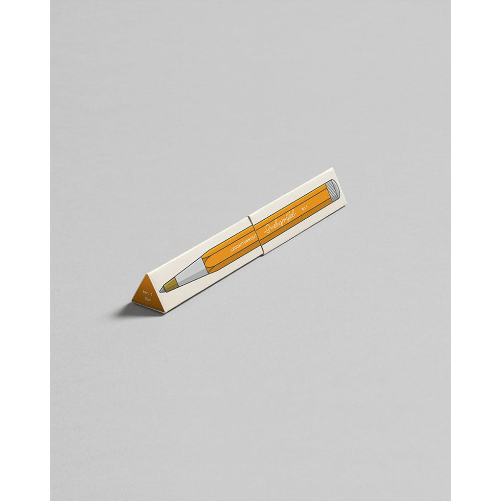 LEUCHTTURM1917 Ball Point Pen with Royal Blue Ink | Drehgriffel No. 1 | Rising Sun Orange | Twist Mechanism