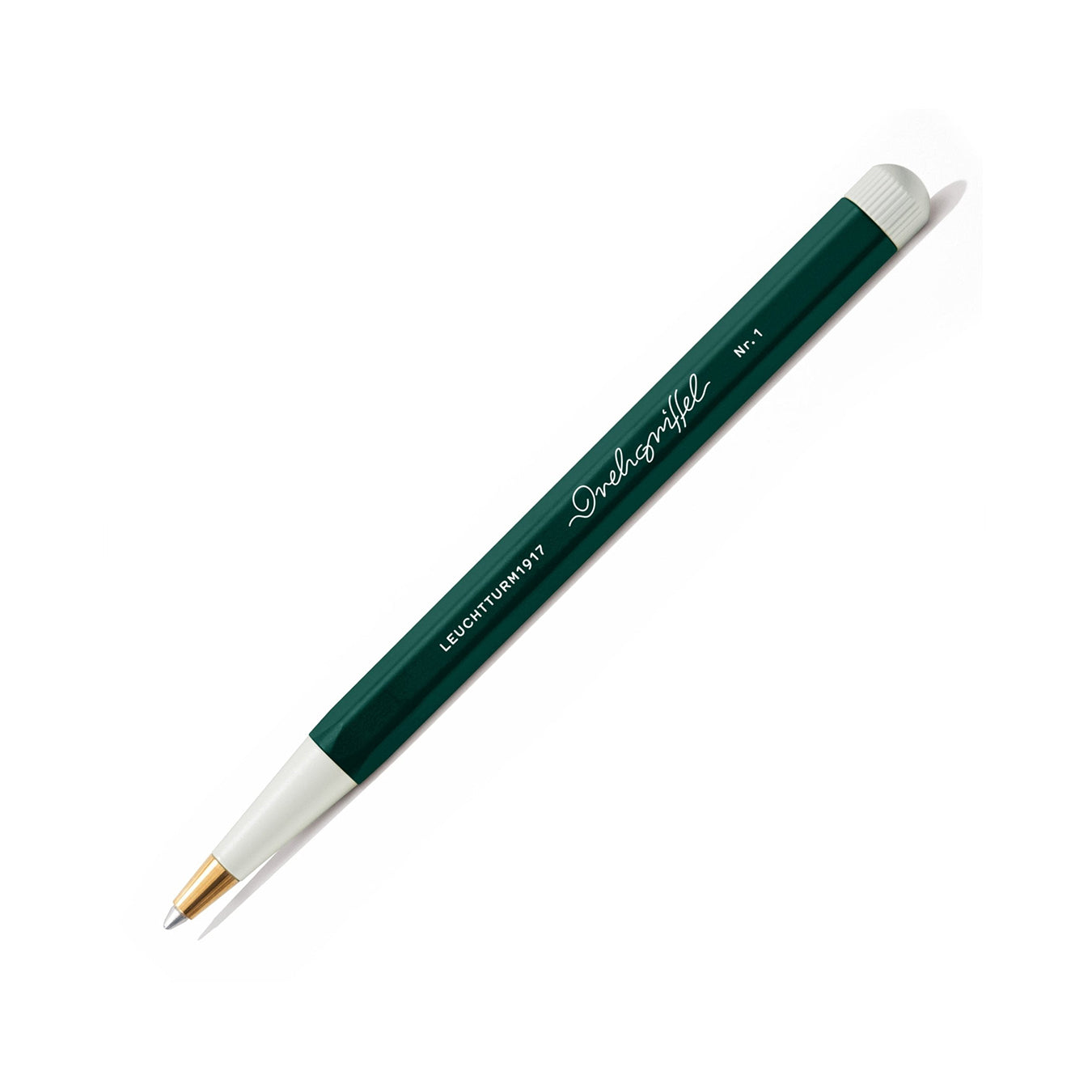 LEUCHTTURM1917 Gel Pen with Document Proof Black Ink | Drehgriffel No. 1 | Forest Green| Twist Mechanism