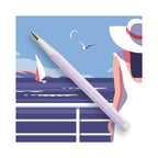 LEUCHTTURM1917 Gel Pen with Document Proof Black Ink | Drehgriffel No. 1 | Lilac| Twist Mechanism