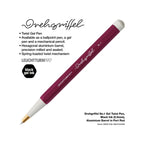 LEUCHTTURM1917 Gel Pen with Document Proof Black Ink | Drehgriffel No. 1 |Port Red| Twist Mechanism