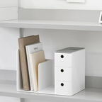 Litem | Combo Book Rack with 3 Drawers| 2 Bookshelf| 1 Pen Stand | Cool Grey