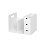 Litem | Combo Book Rack with 3 Drawers| 2 Bookshelf| 1 Pen Stand | White