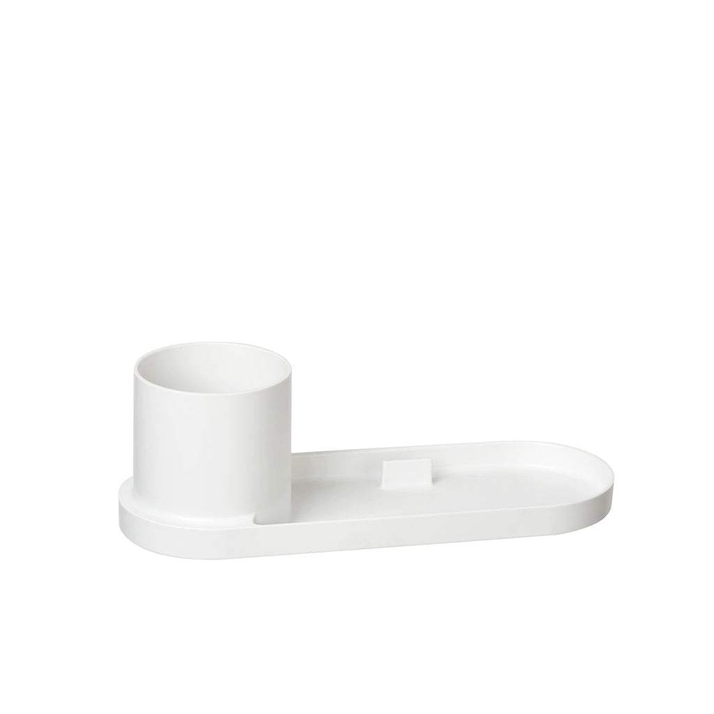 Litem | Pen Stand with Tray | Organizer | Ivory | Holder Tray