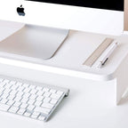 Litem | Monitor Stand | Up Desk Organizer Set | White