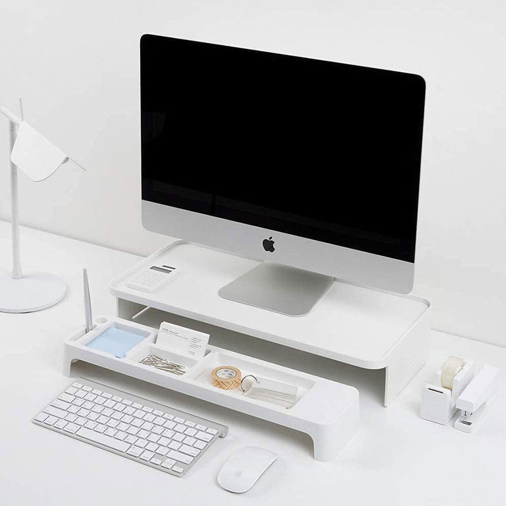 Litem | Monitor Stand | Up Desk Organizer Set | Black