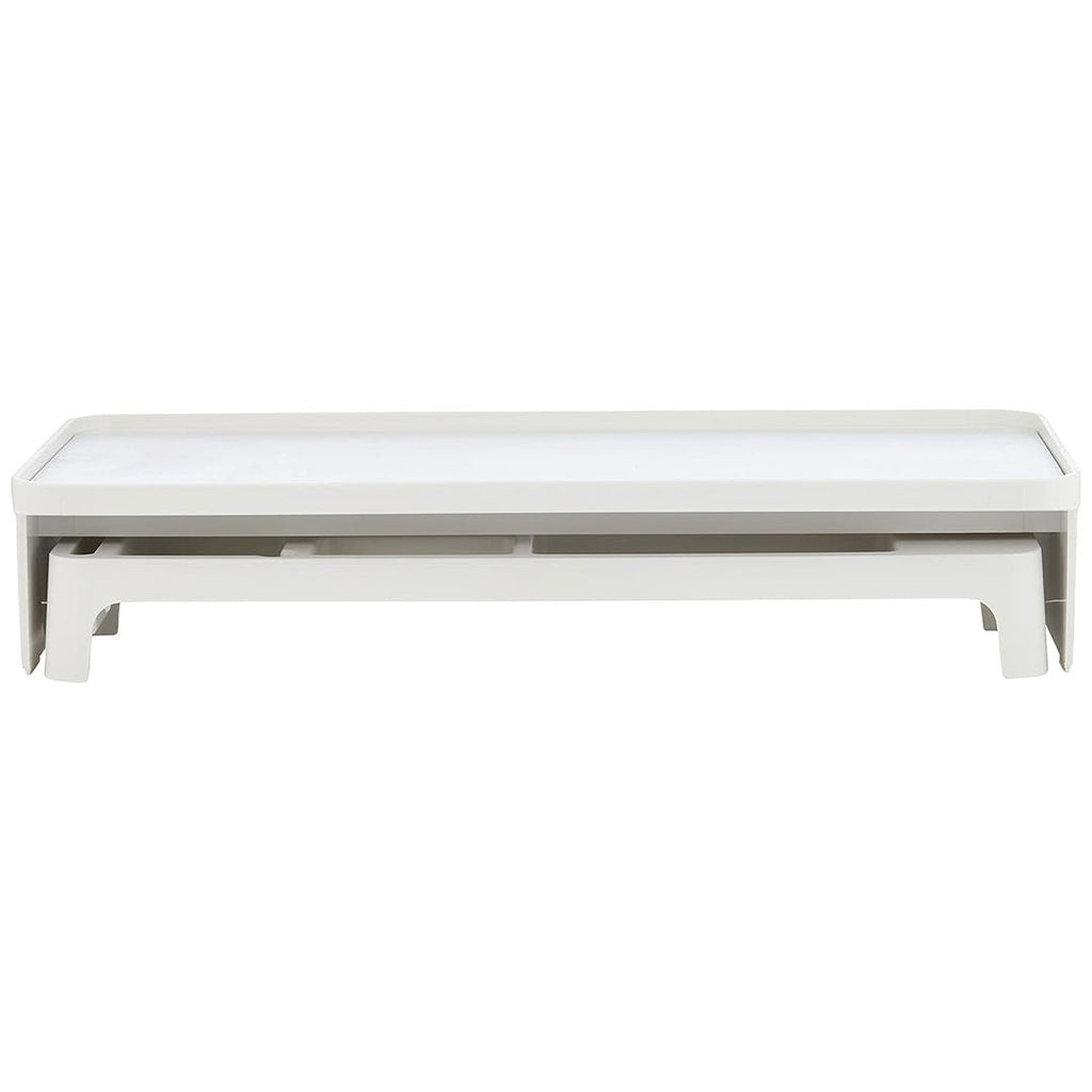 Litem | Monitor Stand | Up Desk Organizer Set | White