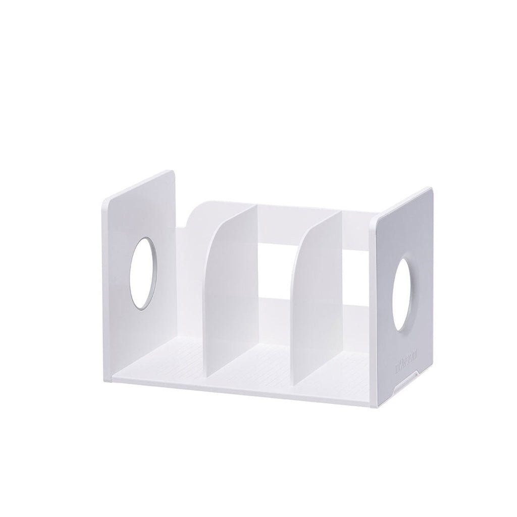 Litem | Book Rack with  3 Compartments | Organiser | Cool Grey | My Room