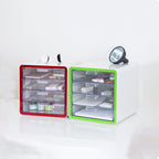 Litem | Multi Utility Storage Cabinet | 4 Drawers | Organiser | Red | My Room | For Office & Home