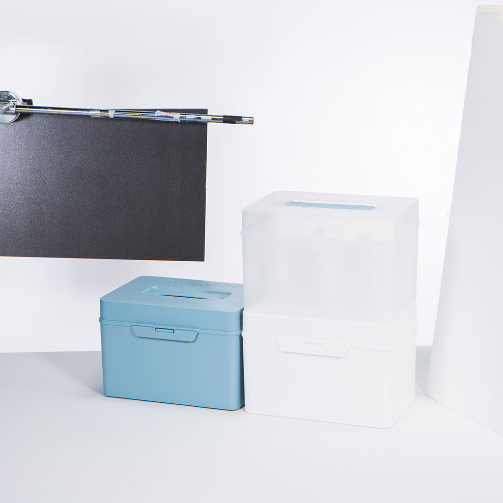 Litem | Multi Utility Storage Box With Lid | Orgnaizer | Smog |My Cube|  For Office & Home