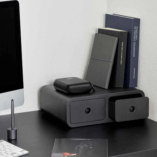 Sysmax | Storage Box | Monitor Stand | White | For Office & Home