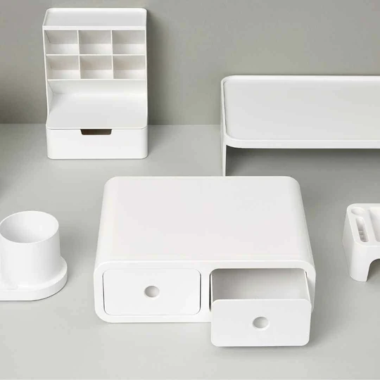 Sysmax | Storage Box | Monitor Stand | Dark Grey | For Office & Home | Olio Box
