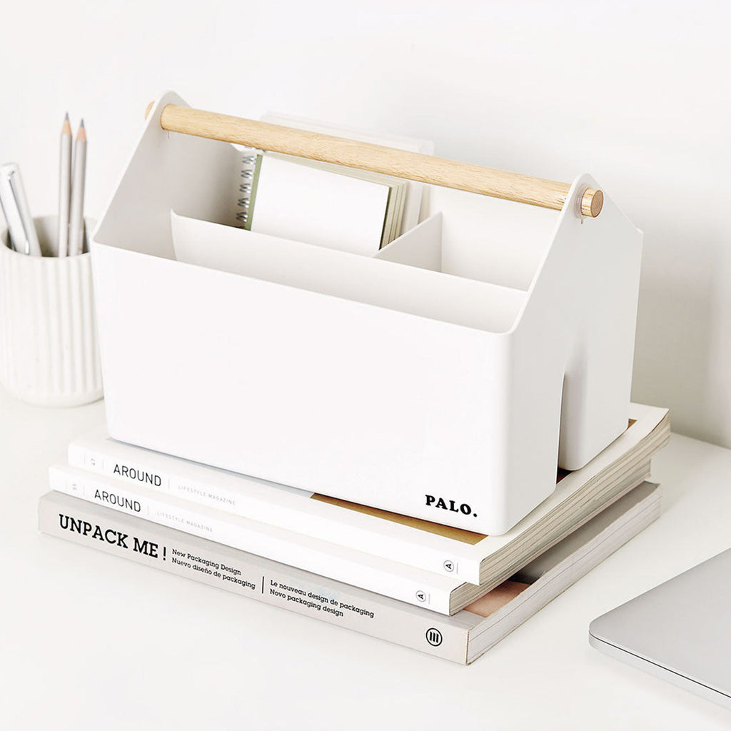 Litem | Multi Utility Storage Basket | Ivory |  Palo | For Office Home & Kitchen