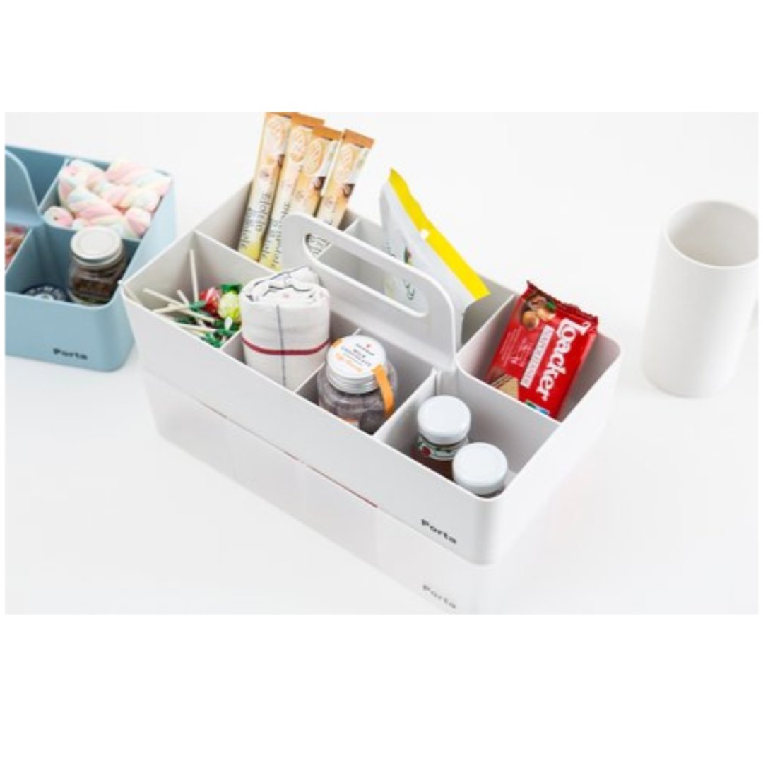 Litem | Portable | Stackable | Porta Organizer | Yellow |For Office Home & Kitchen