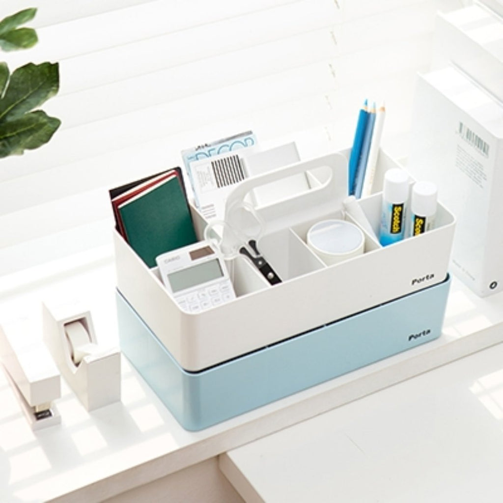 Litem | Portable | Stackable | Porta Organizer | Ivory|For Office Home & Kitchen