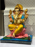 Lord Ganesha on Lotus Throne – Premium Idol - Satyam Collection