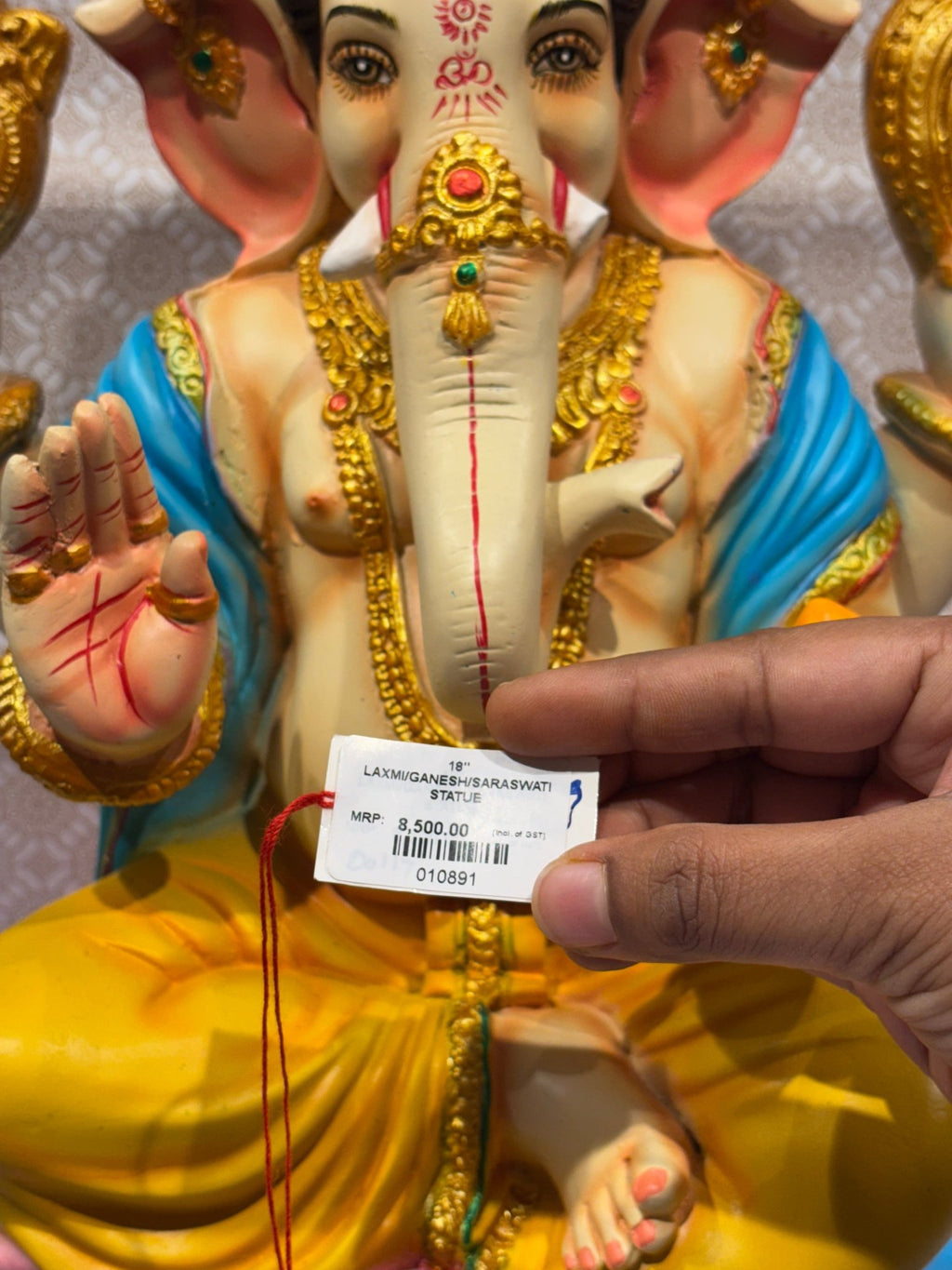 Lord Ganesha on Lotus Throne – Premium Idol - Satyam Collection