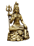 Lord Shiva Seated Statue with Trishul - Satyam Collection