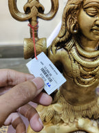 Lord Shiva Seated Statue with Trishul - Satyam Collection