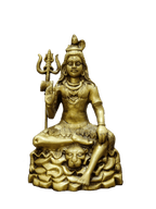 Lord Shiva Seated Statue with Trishul - Satyam Collection