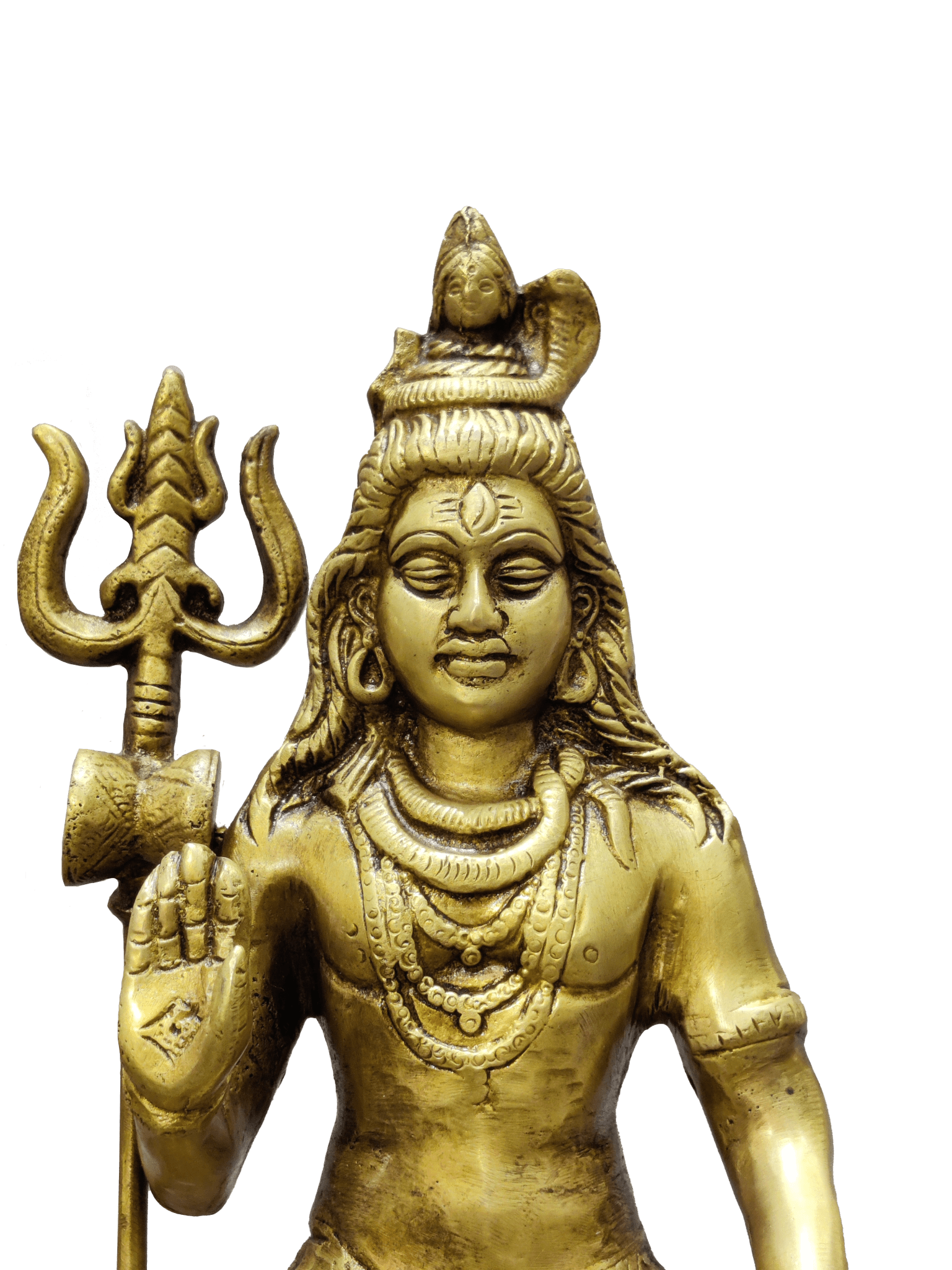 Lord Shiva Seated Statue with Trishul - Satyam Collection