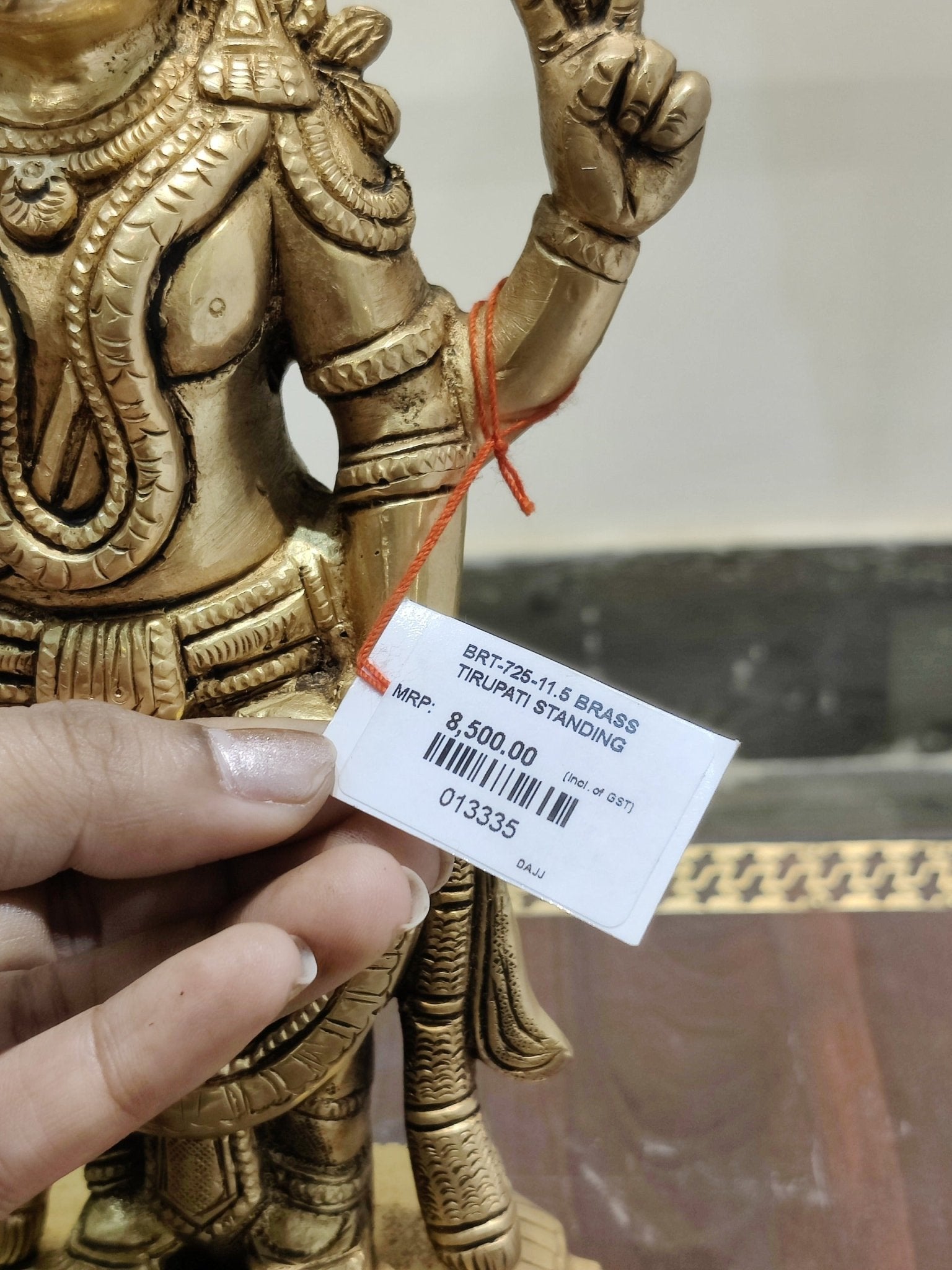 Lord Vishnu Brass Idol – Standing Shankha Chakra Statue - Satyam Collection