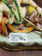 Lord Vishnu & Goddess Lakshmi Reclining on Sheshnag – Premium Brass Idol - Satyam Collection