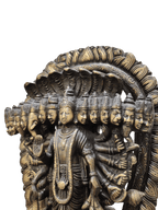 Lord Vishnu Vishvarupa Brass Idol – Multi Faced Divine Cosmic Form Statue - Satyam Collection