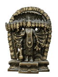 Lord Vishnu Vishvarupa Brass Idol – Multi Faced Divine Cosmic Form Statue - Satyam Collection
