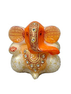 Marble Appu Ganesh Zari Paint – Elegant Ganesh - Satyam Collection