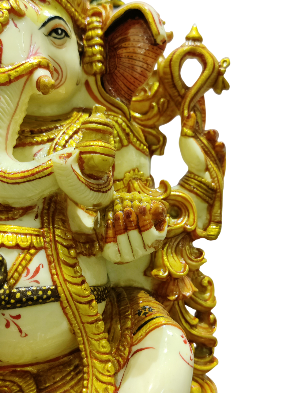 Royal Lord Ganesha Idol – Premium Decorative Murti