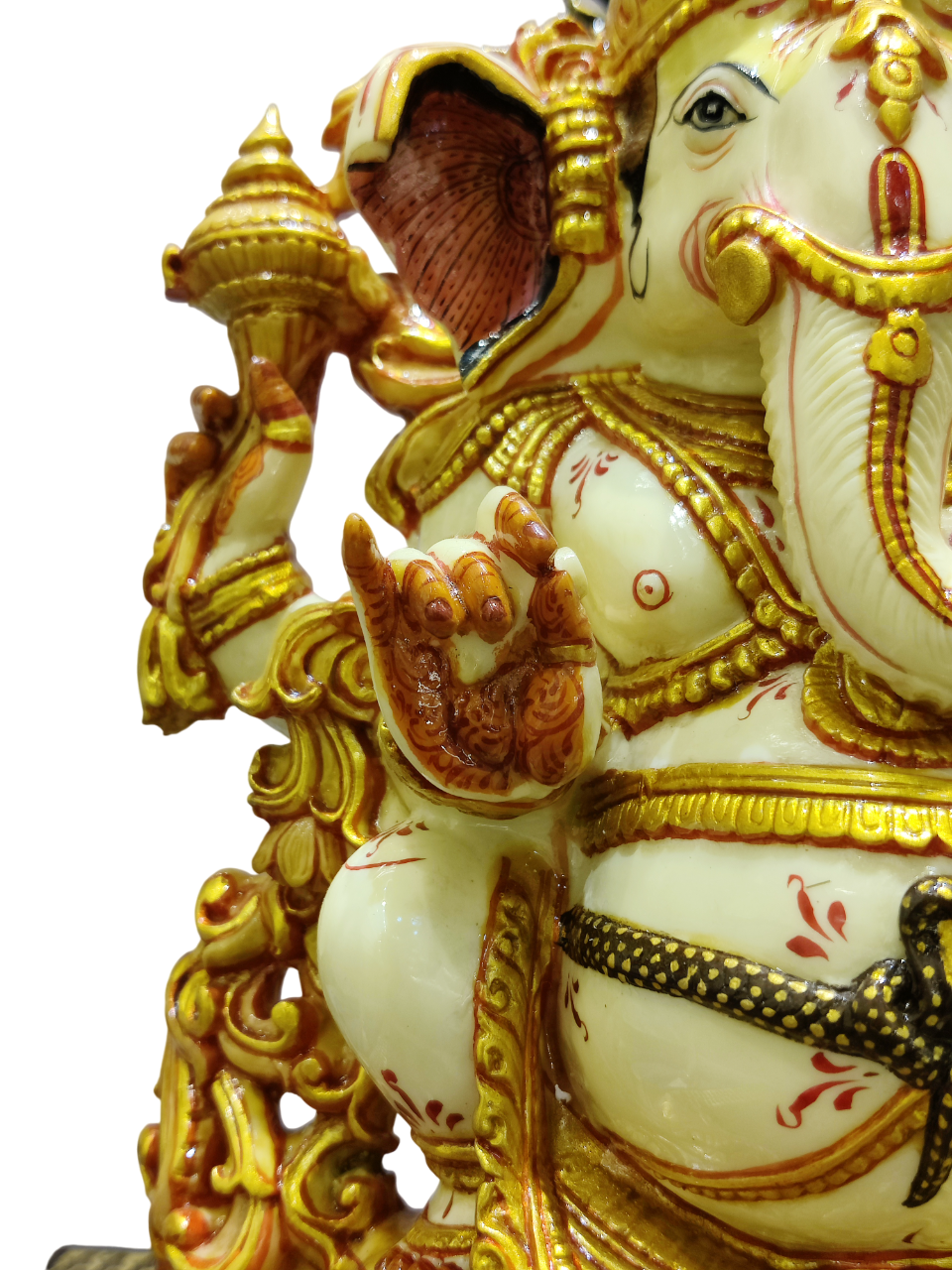 Royal Lord Ganesha Idol – Premium Decorative Murti