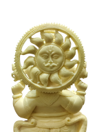 Cream Marble Lord Ganesha Idol – Elegant Divine Grace