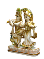 Radha Krishna Divine Marble Idol
