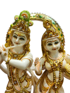 Radha Krishna Divine Marble Idol