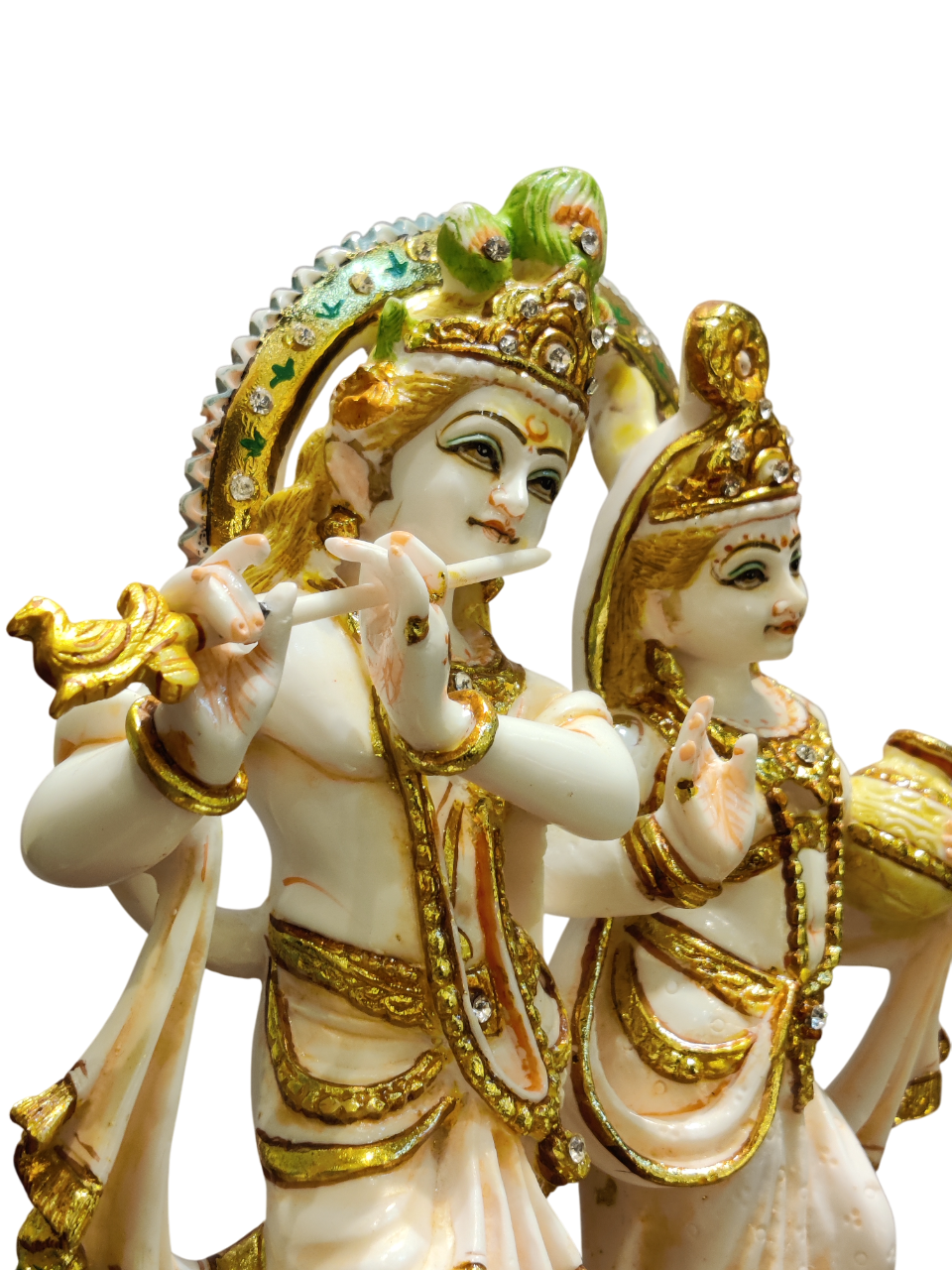 Radha Krishna Divine Marble Idol