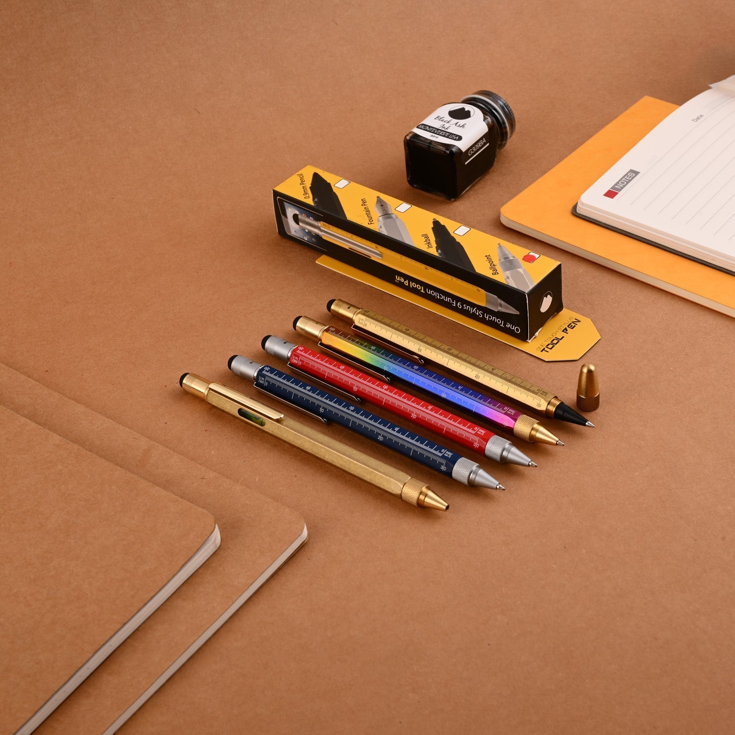 Monteverde 9 Function Tool Ball Pen - Black BT - penpencilink