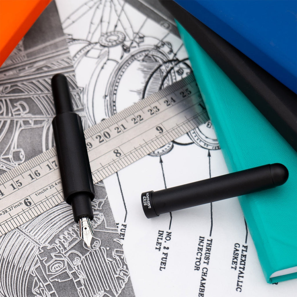 Monteverde Axis Fountain Pen - Matte Black - penpencilink