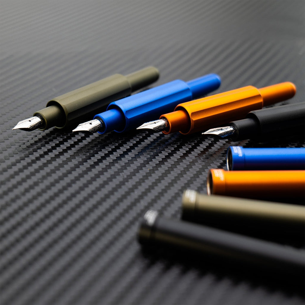 Monteverde Axis Fountain Pen - Matte Blue - penpencilink