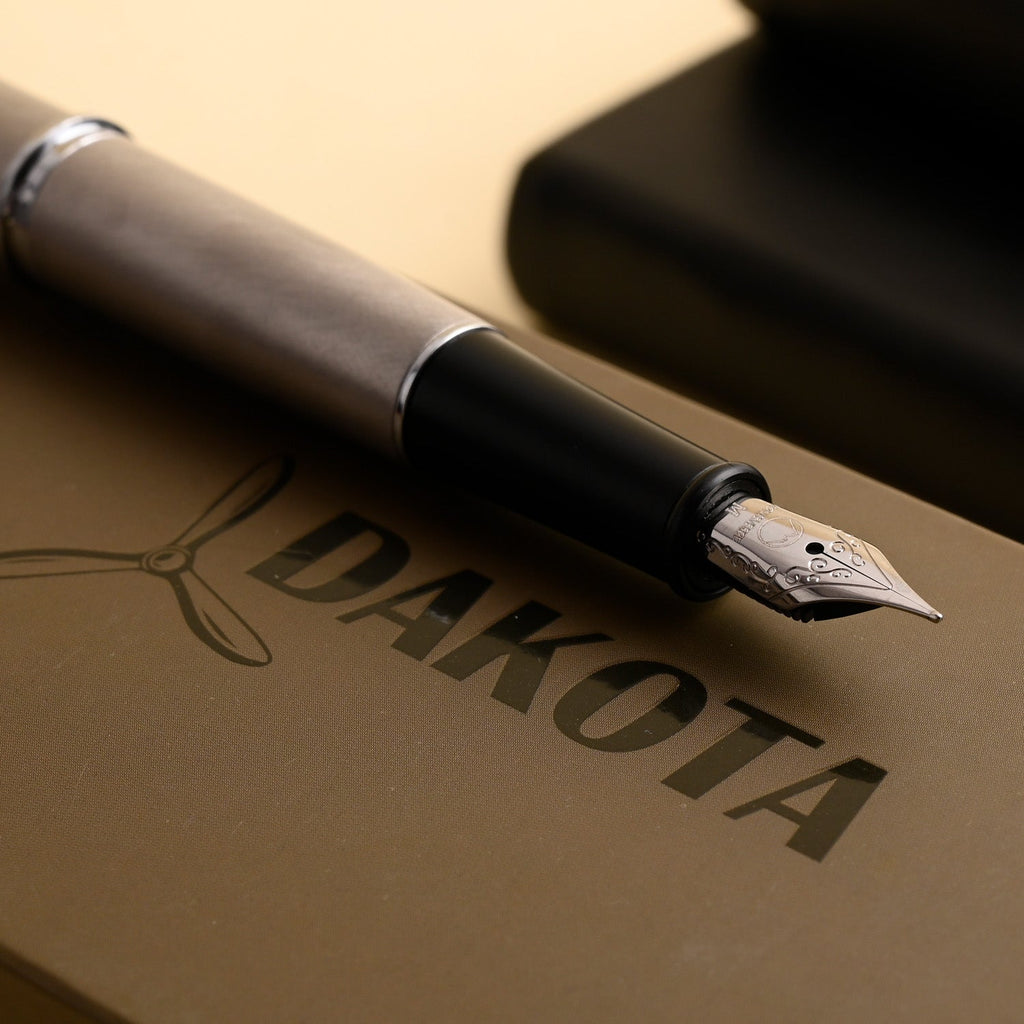 Monteverde Dakota Fountain Pen - Stainless Steel CT - penpencilink
