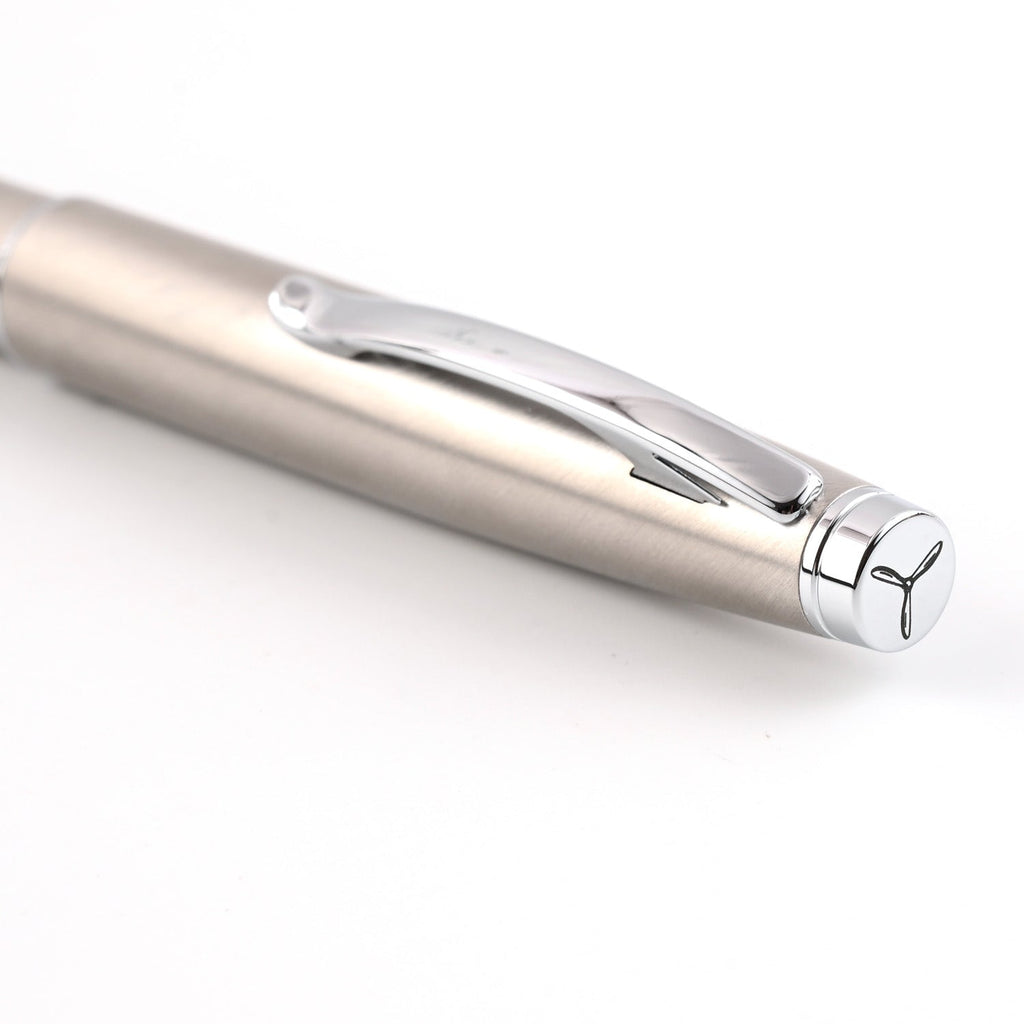 Monteverde Dakota Fountain Pen - Stainless Steel CT - penpencilink